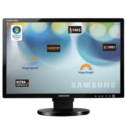 lcd monitor, lcd flat monitor, computer flat, computer lcd monitore, Samsung SyncMaster 245BW 24 LCD Monitor
