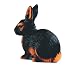 Toys : Black Brown Rabbit Toy, 1.61"