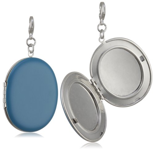 Pilgrim Damen-Anh&auml;nger Medallion aus der Serie Mega Charms Versilbert Blau/Hellblau 41122- Preisvergleich