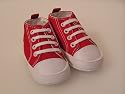 Baby Turnschuhe - rot/weiss - 6 - 12 Monate