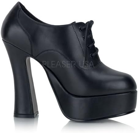 Chunky Heel Lace-Up Platform Shoe Black 7 US (Previously Sold)