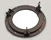 9" Iron Porthole Mirror - Nautical Ship Decor - Port Hole