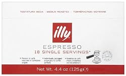 illy Caffe Espresso (Medium Roast, Red Band), 18-Count E.S.E. Pods (Pack of 2)