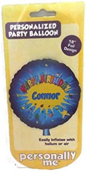 Personalized Party Balloon Decoration Happy Birthday Connor (1 Pack)