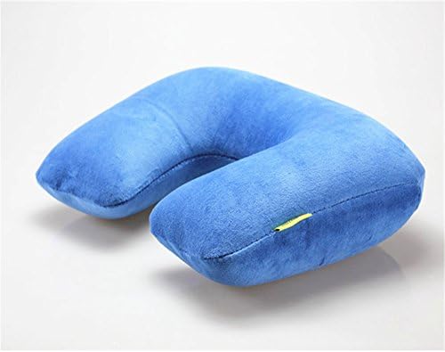 Joytour Travel Rest Kit - Inflatable Neck Travel Pillow Headest Cushion + Lightweigh Sleep Eye Mask + Free 2 Pairs Random Colors Earplugs Best Sleeping for Airplane, Camping Travel Pillow Set--Lifetime Products Warranty (Jewelry Blue)