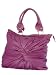 Purple Draped Hobo Handbag