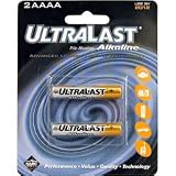 Ultralast Alkaline Batteries - AAAA, 2 Pack