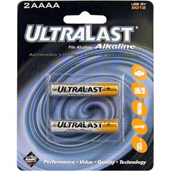 Ultralast UL2AAAA Alkaline Battery Retail Packs