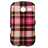Samsung Freeform III / R380 Protector Case Phone Cover - Hot Pink Check