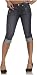 Vigoss Junior's Cuffed Crop Jean with Destruction and Embroidered Pocket