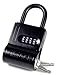 ShurLok SL-100W 4-Dial Dual Combination Lock Box, Durable Combo Lock for Outdoor Storage & Home Improvement, Door Locker Locks with Side Key Door, 8.7 x 1.6 x 5.6 Inches, Black