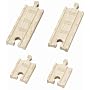 Thomas & Friends Wooden Railway - 2 Inch and 4 Inch Straight Track (4 pieces)