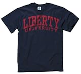 Liberty Flames Navy Arch T-Shirt