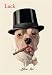 Buyenlarge - Dog in Top Hat Smoking a Cigar 12x18 Giclee on canvas