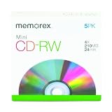 Memorex 4X 8CM Rewritable Pocket CD-rw In Paper Box (pack of 5)