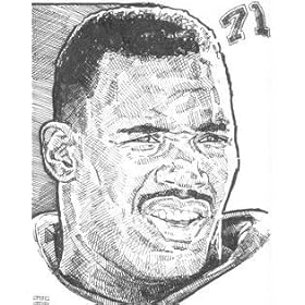 <b>Charles Mann Washington Redskins 8 x 10 Lithograph</b>