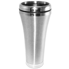 Slim - Silver Brushed Stainless Steel Insulated Tumbler - 16oz - BPA-Free