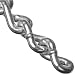 Campbell 0722527 Low Carbon Steel Twist Link Machine Chainon Reel, Zinc Plated, 2/0 Trade, 0.18" Diameter, 70' Length, 520 lbs Load Capacity