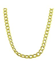 Fremada 10k Yellow Gold Curb Necklace (20-24 inches)