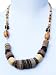 Handmade Wooden and Leather Necklace - South American