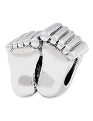 Sterling Silver Reflections Big Feet Bead