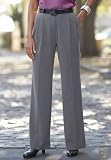 Wide-Leg Stretch Twill Trousers