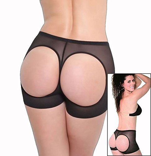 Fullness Butt Lifter Boy Shorts (Large, Black)