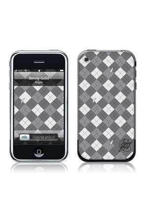 MusicSkins Benny Gold - Argyle - Phone Skins,Accessories for Unisex, LG enV Touch,Black