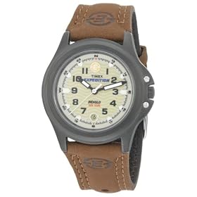 410kLrYH tL. SL500 AA280  Timex Womens Expedition Brown Leather Strap Metal Field Watch #T47042