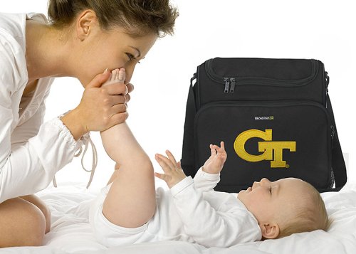 Georgia Tech Logo GA Tech Diaper Bag – Baby Bag – BEST Baby Shower GIFT for New Dad, Father or New Mom Mother GIFTS