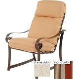 Suncoast Orleans Hi-Back Dining Chair With Cord - Pebble Frame And...