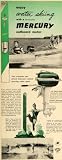 1951 Ad Mercury Outboard Boat Motors Water Skiing Skier - Original Print Ad