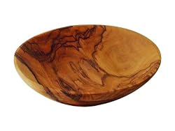 Olive Wood Bowl- Organic Bethlehem Olive Wood Bowl- Round Large