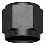 Fragola Aluminum Tube Nut, -10 A-N - Black