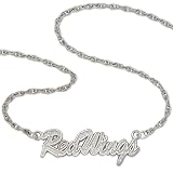 Detroit Red Wings Script Name Necklace