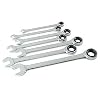 Titan 17350 7-Piece Ratcheting SAE Combination Wrench Set