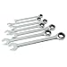 Titan 17350 7-Piece Ratcheting SAE Combination Wrench Set