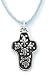 Pewter "Abundant Life" Cross Pendant by Bob Siemon, 18"