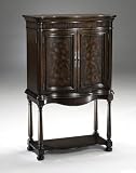 Neuberry Mahogany Finish Wine & Spirits Armoire