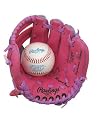 RAWLINGS SPORTING GOODS PL109P-12/0 YOUTH GLOVE PINK WHITE / BALL