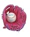 Pink T-Ball Textured Vinyl Glove - 9