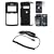 Black Rubberized Snap-On Cover Hard Case Cell Phone Protector + LCD Screen Protector + Rapid Car Charger for LG enV 3 VX9200