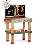 Janod 4506503 - Werkbank magnetisch h&ouml;henverstellbar, 26 Accessoires