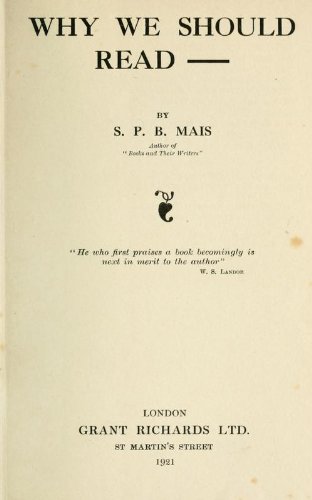 Why We Should Read