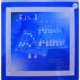 3 In 1 Game Set: Chess, Checkers, Backgammon by 