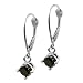 14k White or Yellow Gold Black Diamond Dangle Earrings (1 cttw)