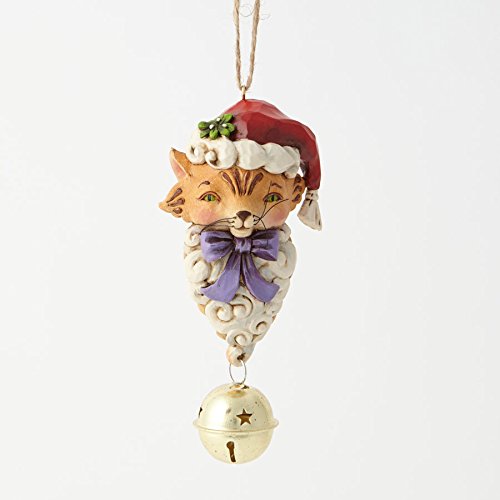 Jim Shore for Enesco Heartwood Creek Cat Jingle Bell Ornament, 5-Inch Jim Shore for Enesco Heartwood Creek Cat Jingle Bell Ornament, 5-Inch