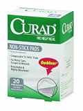 Curad Non-Stick Pads, 2 Inches X 3 Inches, 20-Count (Pack of 3)