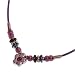 Purple Flower Charm Girls Pendant Necklace