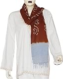 Scarves in Wool Tie Dye Print Womens Accessory India 24 x 69